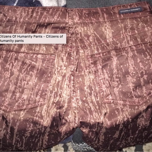 Citizens of Humanity silk pants Burgundy - Picture 7 of 7